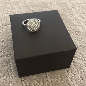 Michael Kors Silver Pave Ring